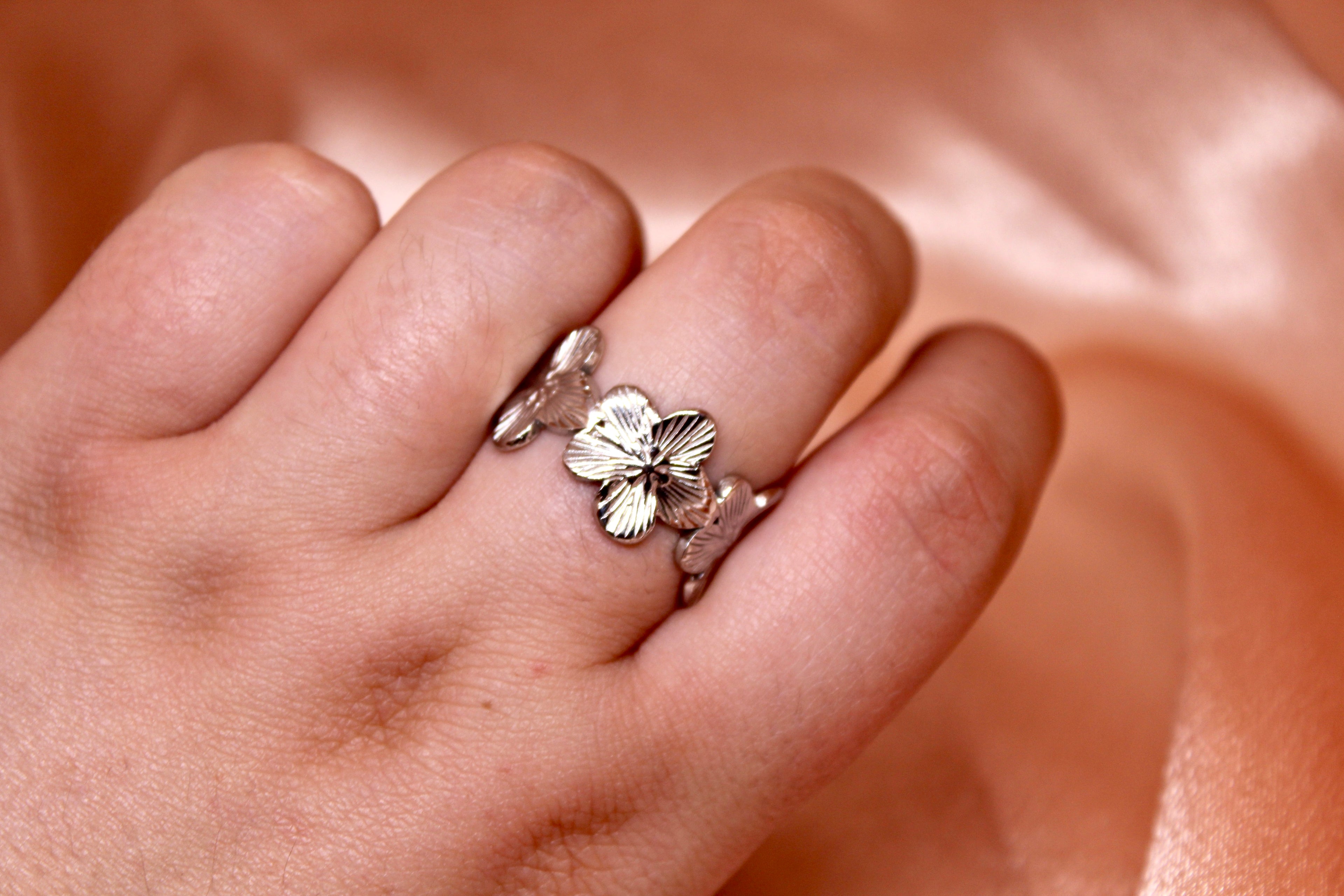 Bague FLORA Argentée