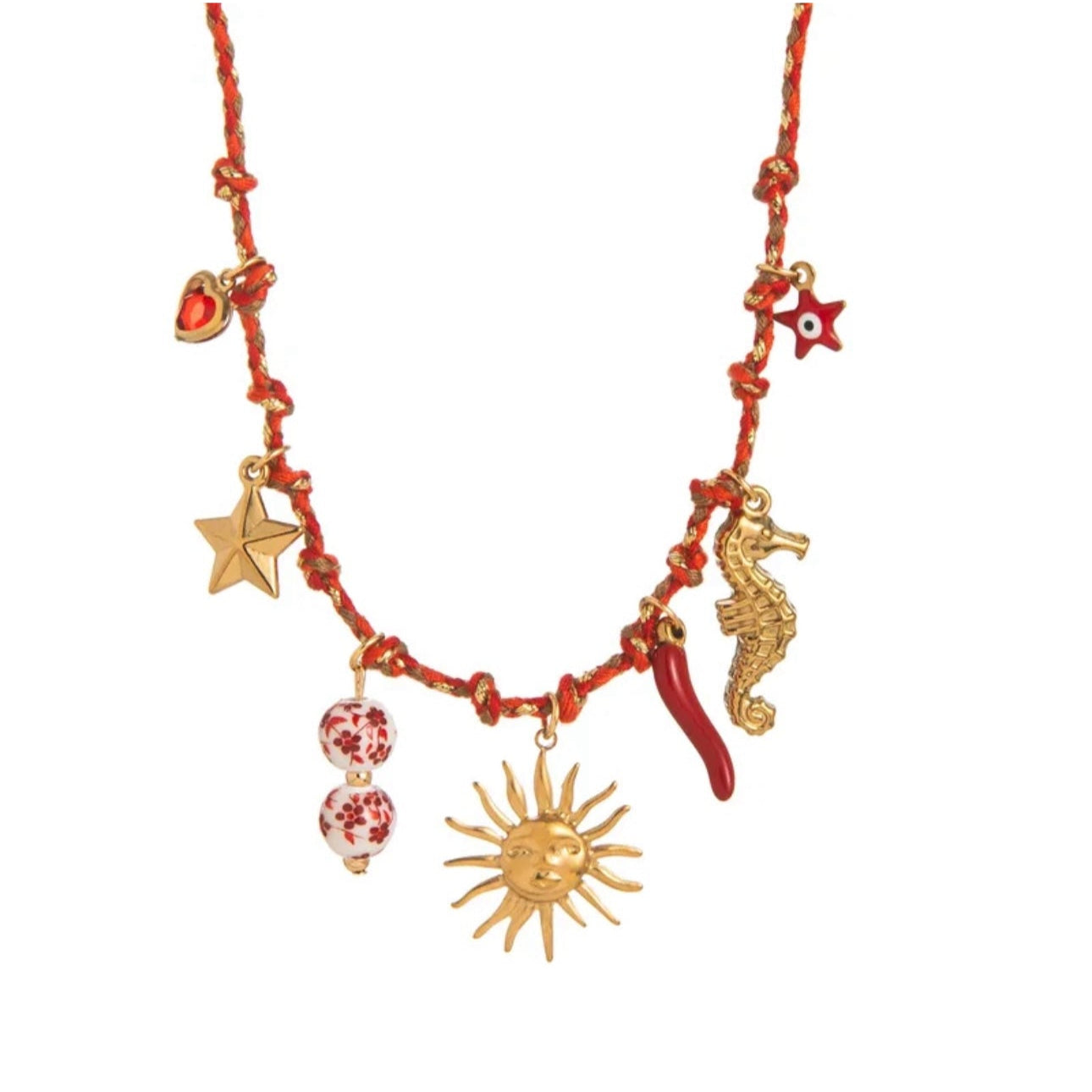 Collier AURORA Rouge