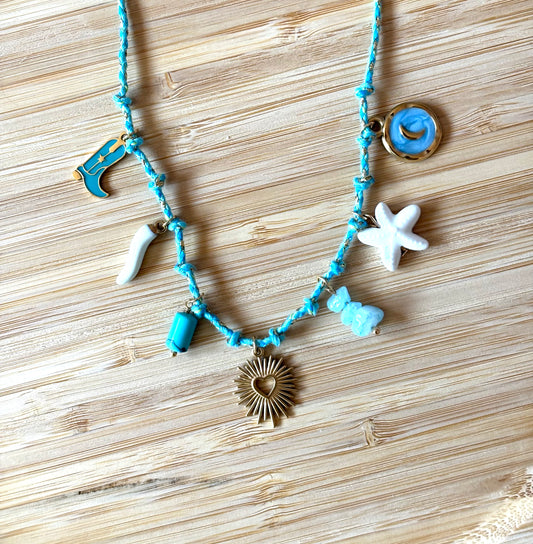 Collier AURORA Bleu